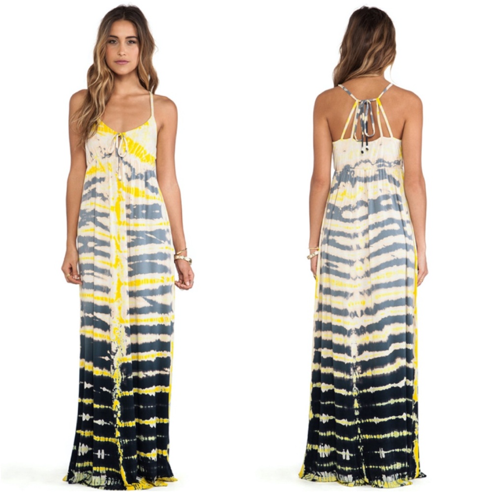 Gypsy 05 Empire Spaghetti Tie Maxi Dress